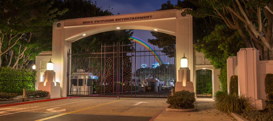 The gates to Sony Pictures Studios from their website.