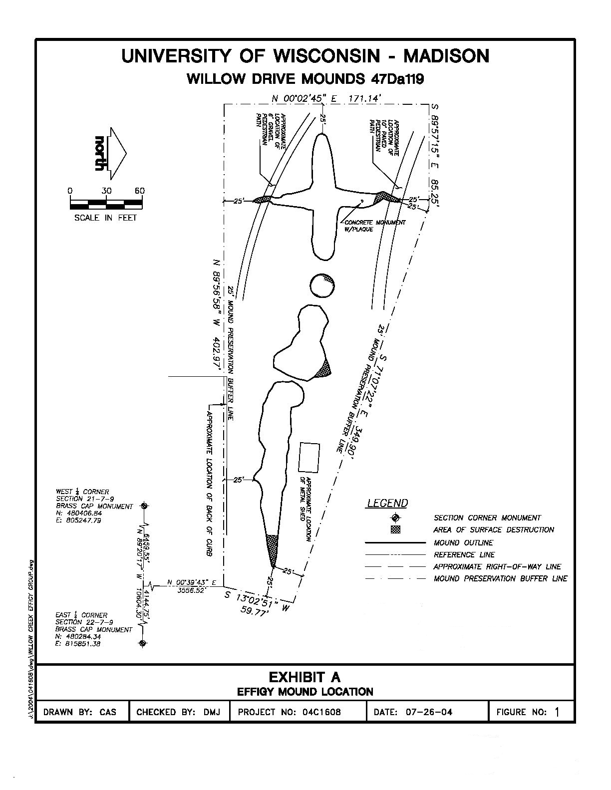 Map of Observatory Hill Mounds Group