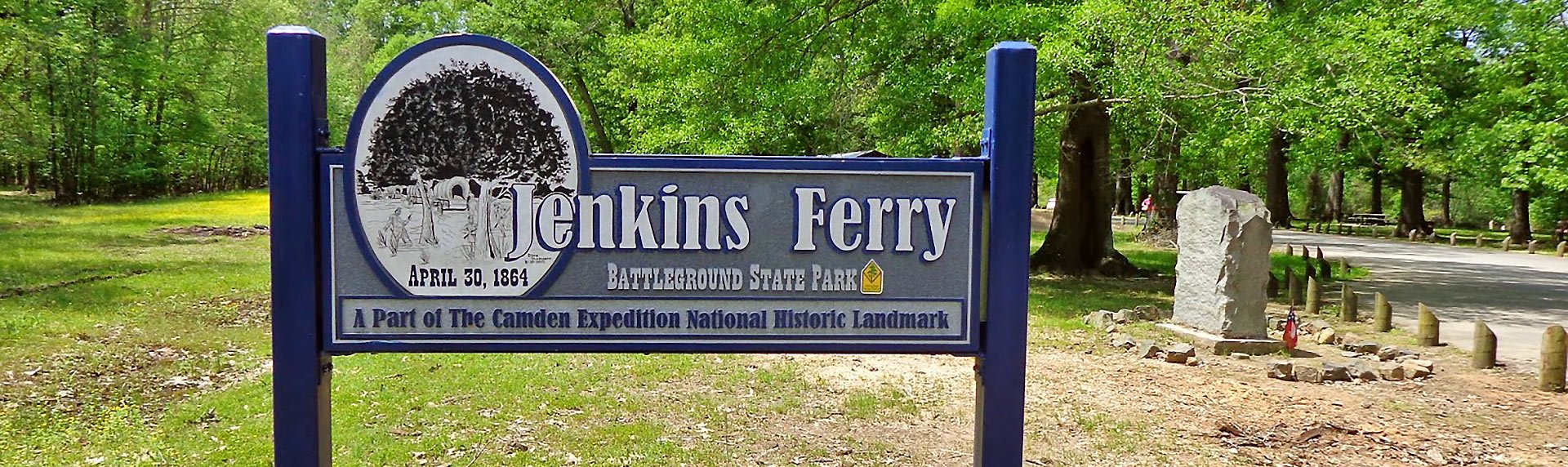 Jenkins' Ferry Battleground State Park is dedicated to the battle at Jenkins Ferry. A historical marker for the battle is located 13 miles from here.
