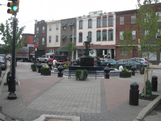 The fountain was repaired and rededicated in 2011 with added benches.
