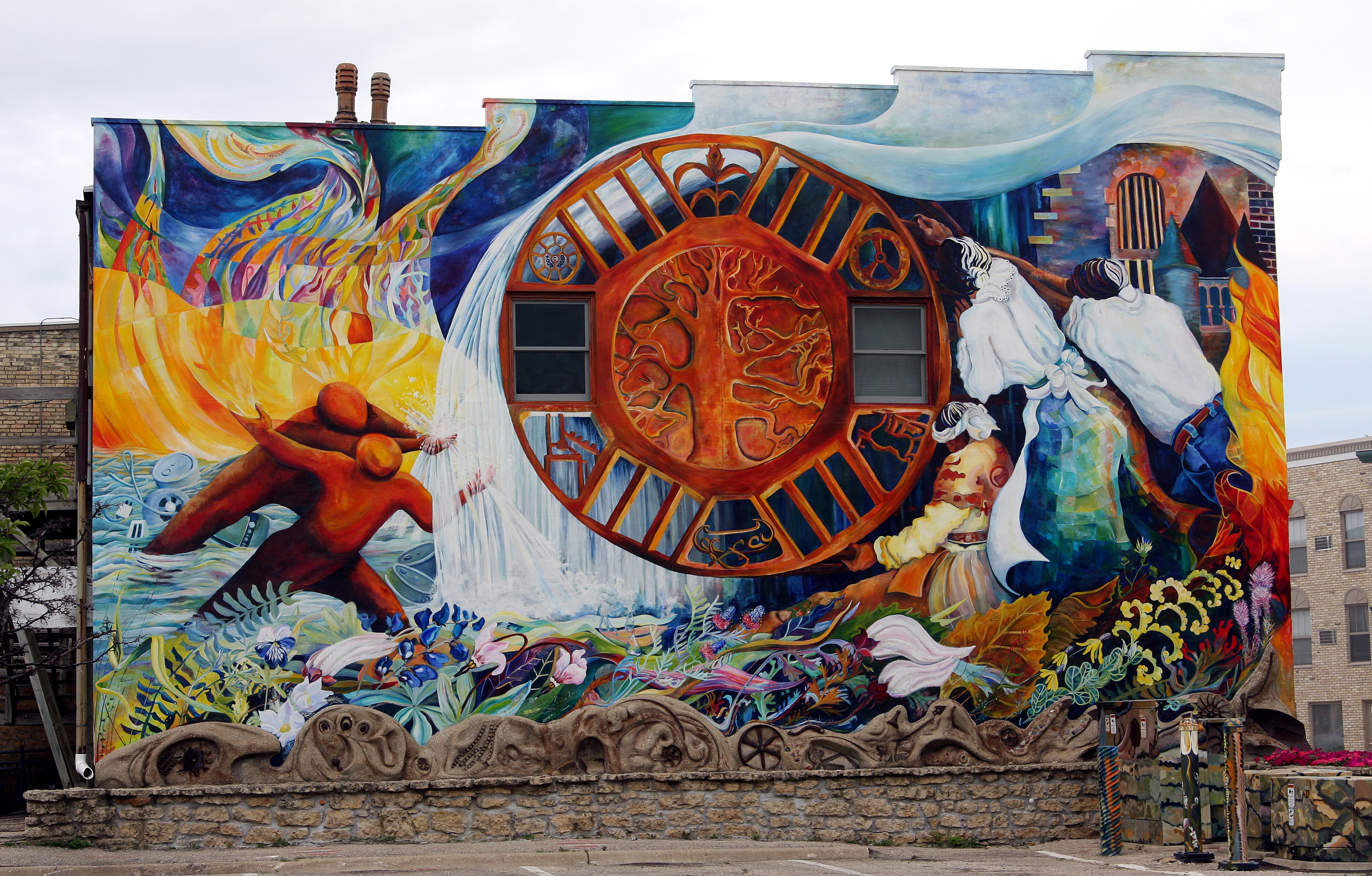 The Prairie Tillers Mural (1980 Original; 2004 Restoration) - Clio