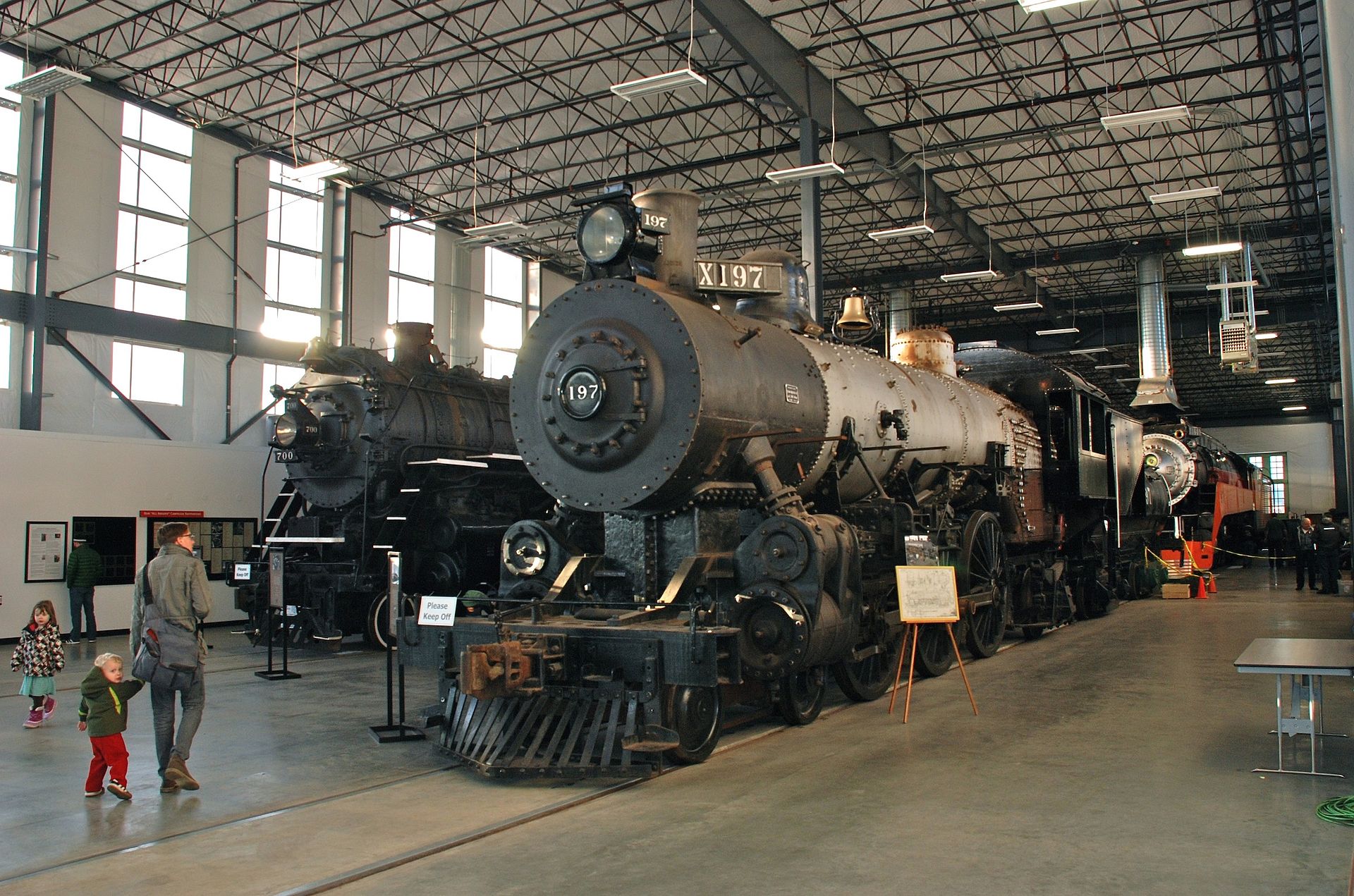 This photo shows the Spokane, Portland & Seattle 200 and the Oregon Railway & Navigation 197 in the foreground. The Southern Pacific 4449 is located behind the 197.