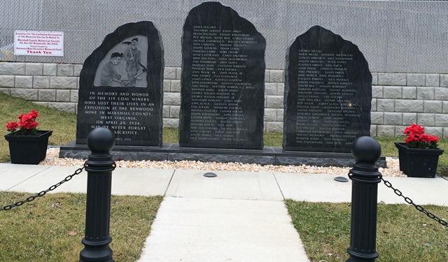 The Benwood Mine Disaster honoring the victims. It was put up in 2014.