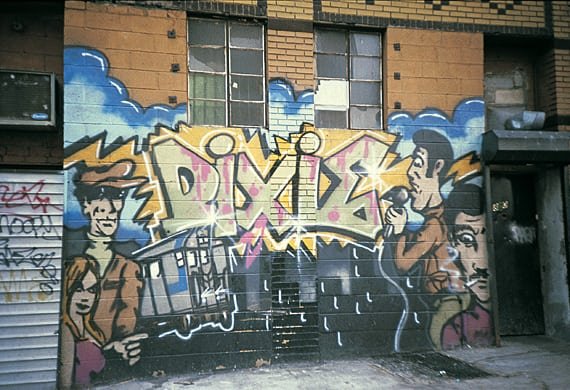 Front Mural of the Dixie in Wild Style