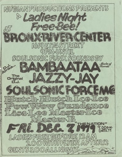 A typical example of a flyer for an event at a club similar to the Dixie.
