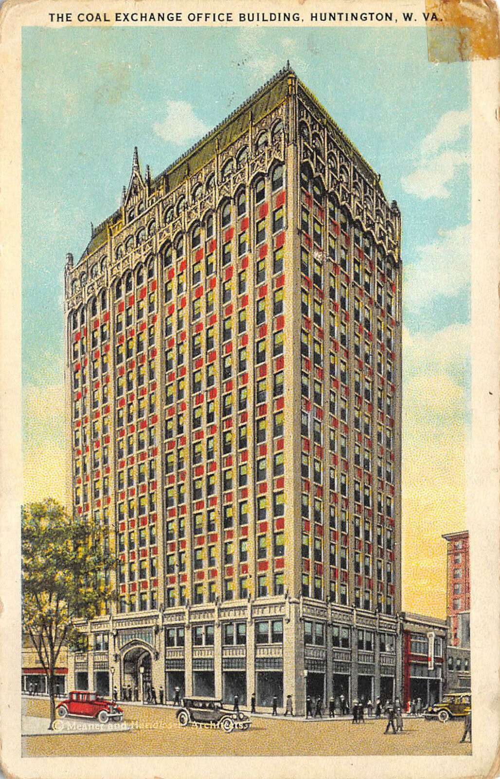 1920s postcard of the Coal Exchange Building