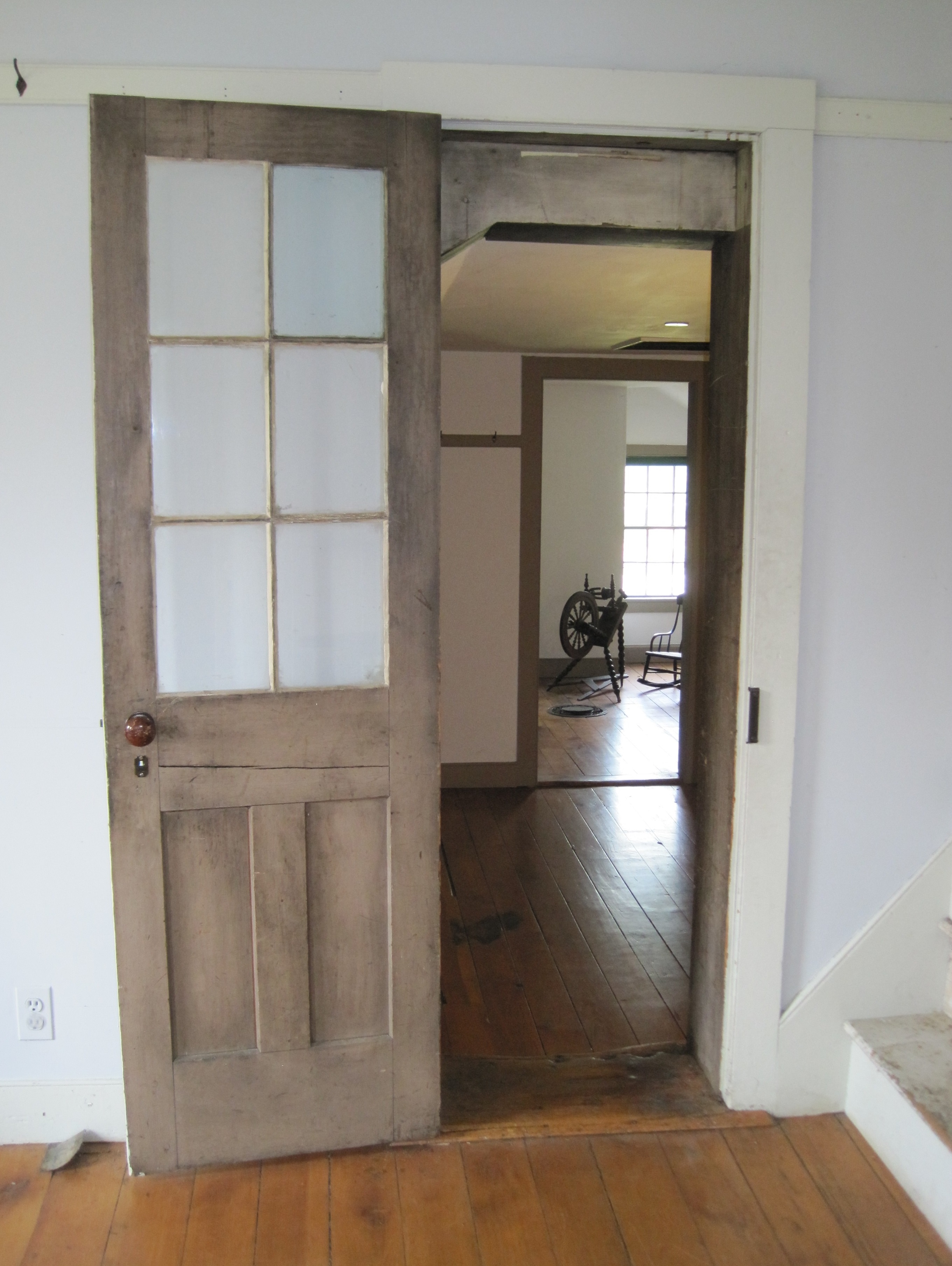 Door from the Double Parlor second floor bedrooms looking into the bedrooms above the Hearth Room.