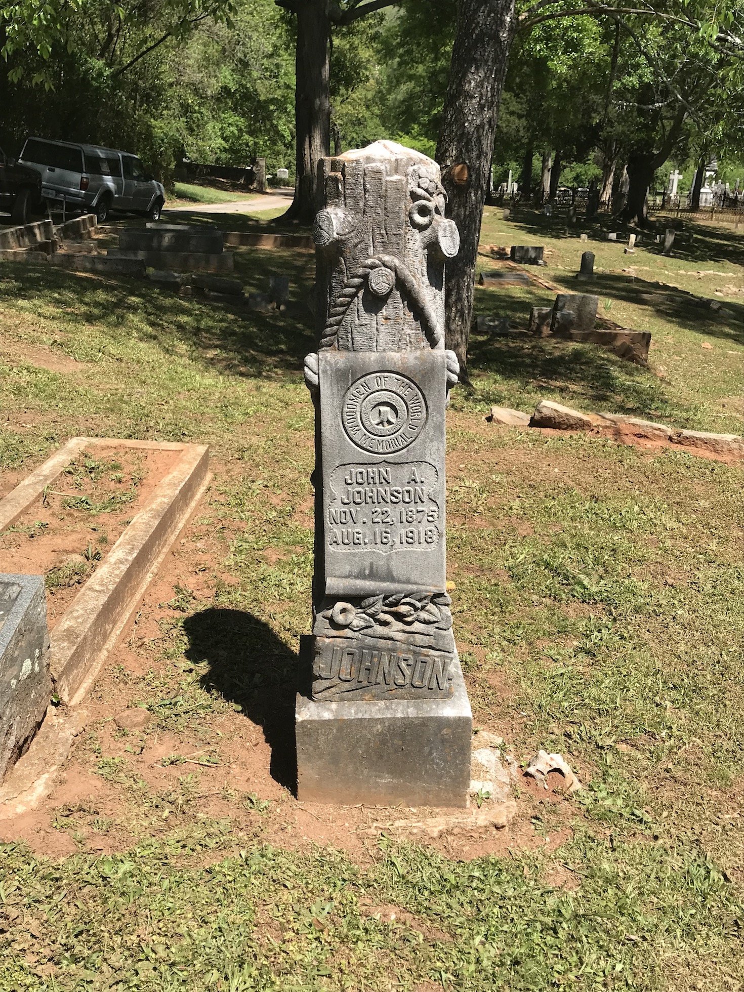 Ornate Victorian tomb stone