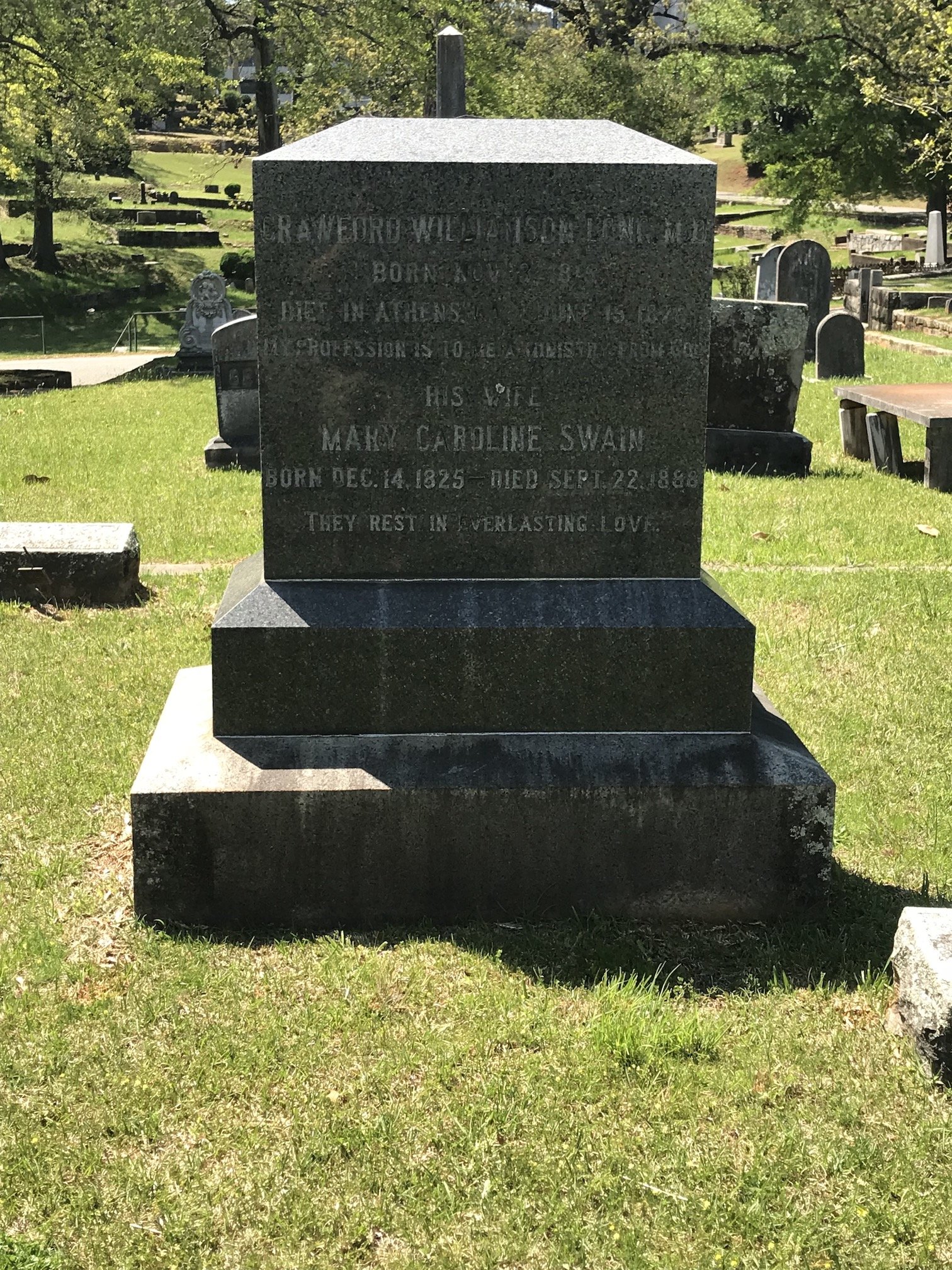 Crawford Long tomb stone