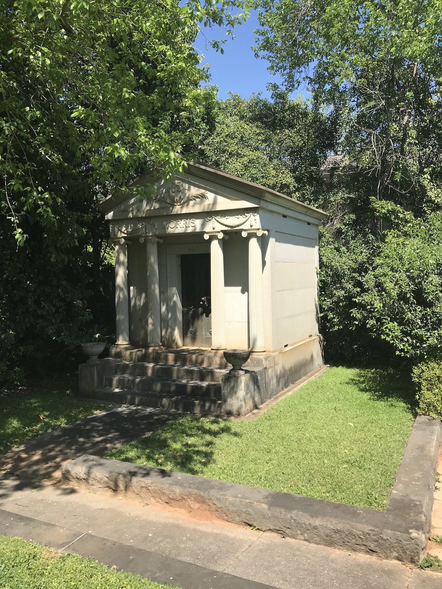 Mausoleum in Jewish section of cemetery