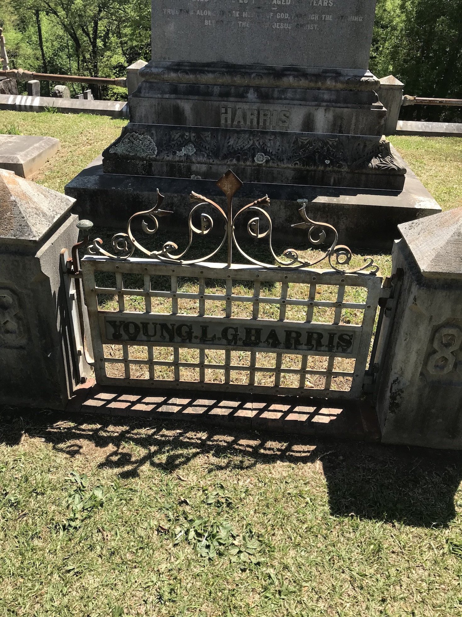 Young Harris grave site