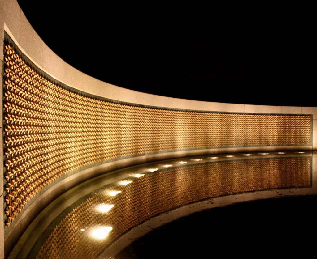 On the Price of Freedom memorial, each of the 4,048 gold stars represents 100 service personnel who gave the ultimate sacrifice. Photo courtesy of dbking on Flickr.