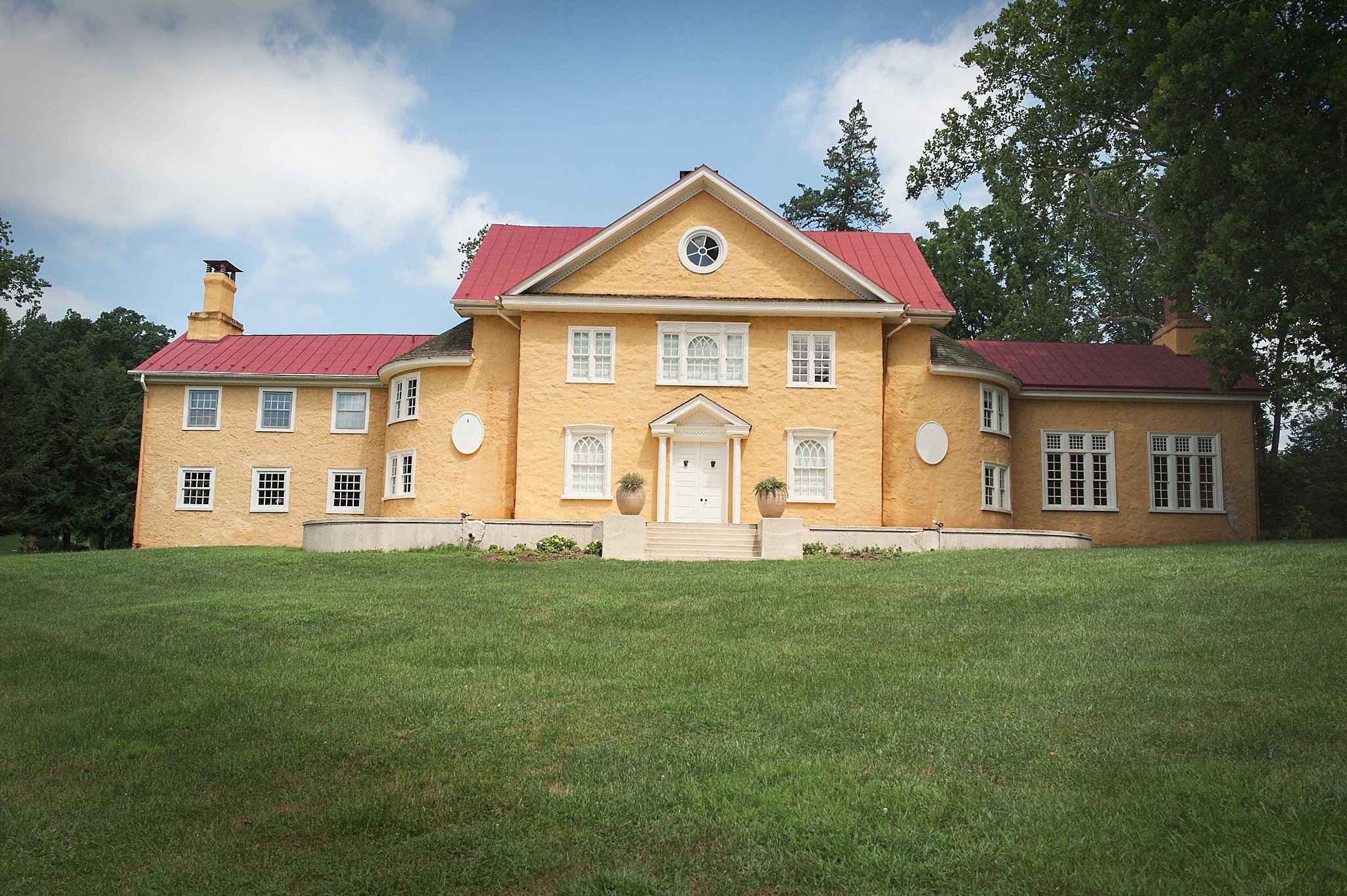 Hibernia Mansion, while constructed in several phases, retains a uniform appearance and appeal.