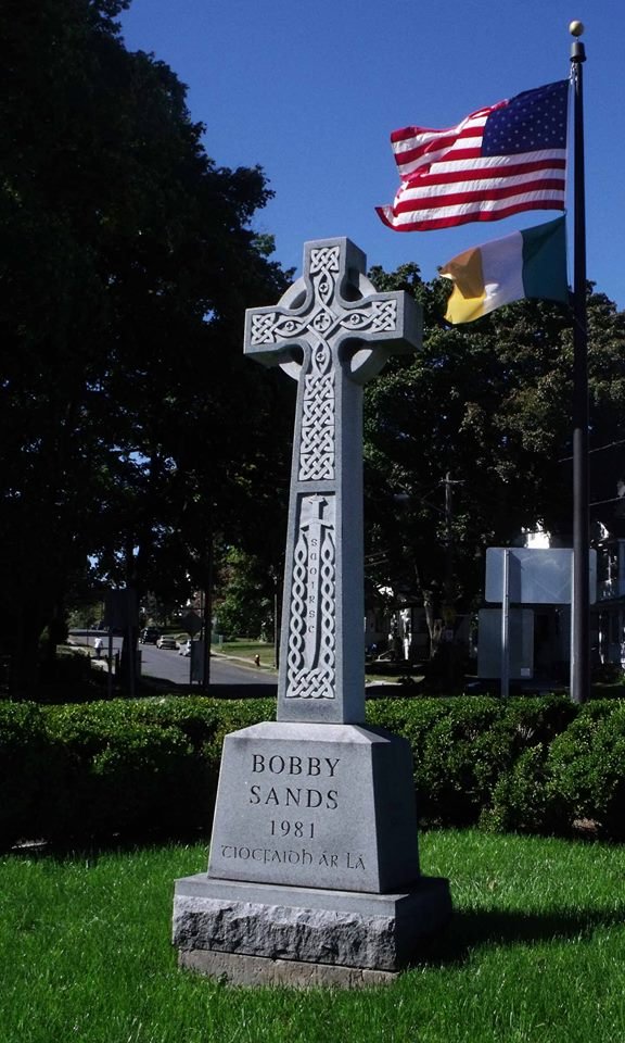 The Hunger Strikers' Memorial at Bobby Sands Circle.