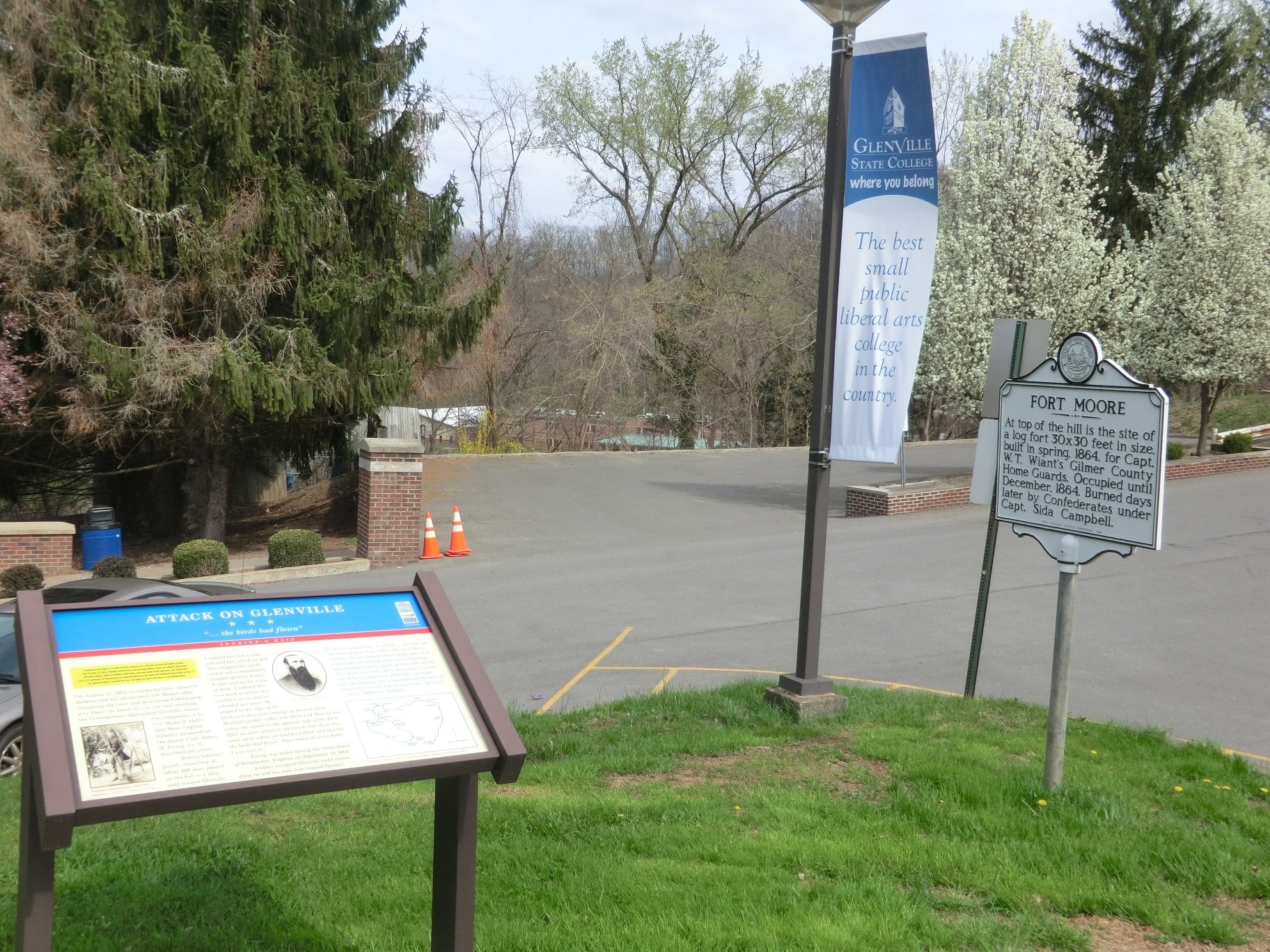 Attack on Glenville Marker,located on the campus of Glenville State College