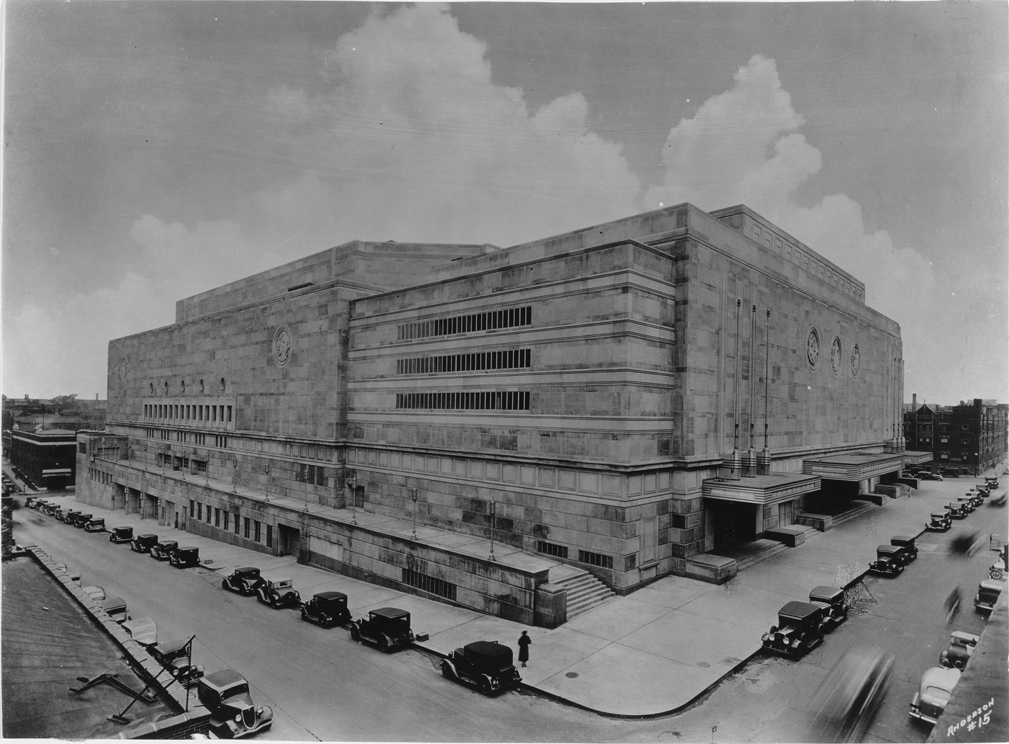 The Municipal Auditorium sometime after its completion in the 1930s. Image courtesy of the Missouri Valley Special Collections.