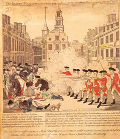 Although a trial determined that Captain Preston was not standing behind a line of soldiers and did not order them to fire, colonial patriots were able to create the impression that the event was a clear "massacre"