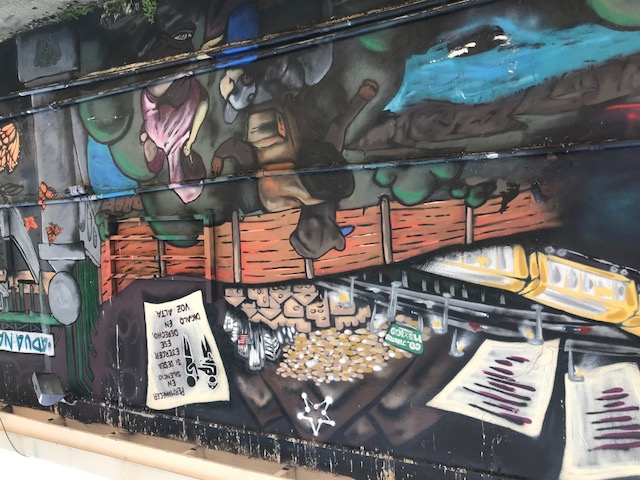 Back Side of the "Immigration is Beautiful" mural 