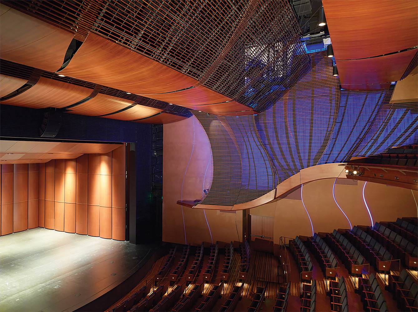 The 500-seat Bram Goldsmith Theater located inside The Wallis