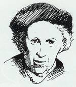 Drawing of Olive Hyde by Hal Booth