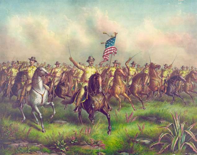 The Rough Riders' Cry at the Battle of Santiago 