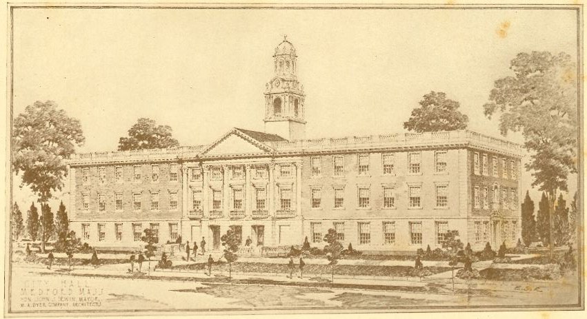 "Dedication of the New City Hall" exterior