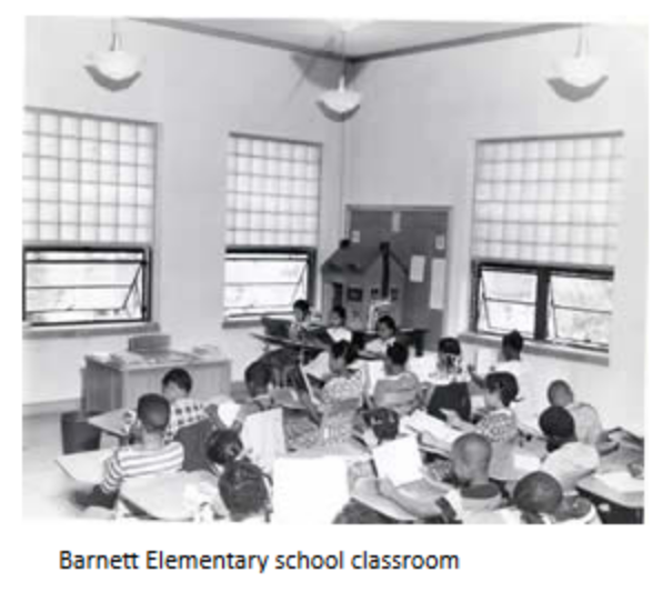 Students in a classroom at Barnett
