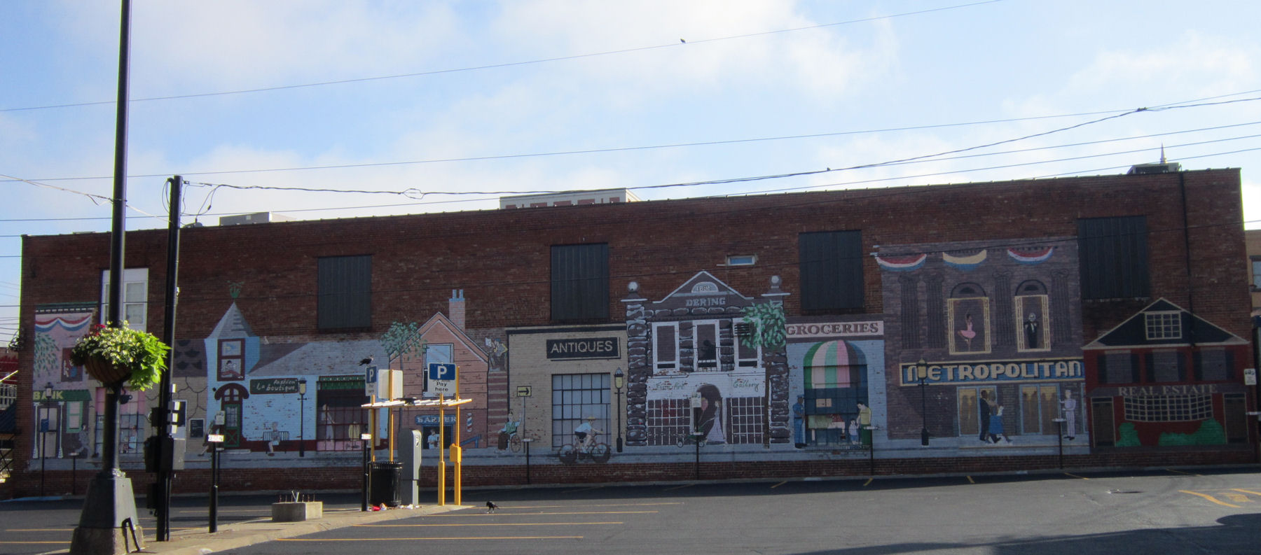 Old Town Mural, downtown Morgantown.