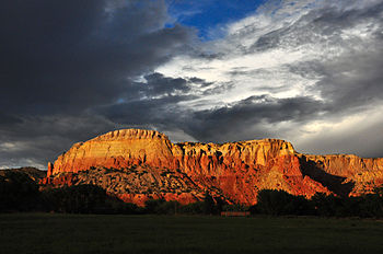 A Sunset View of the Ghost Ranch