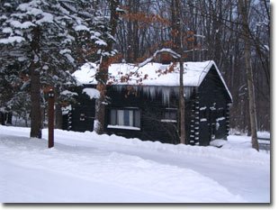 One of the twenty cabins located at Herrington Manor State Park, photo courtesy of Maryland Department of Natural Resources