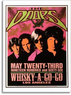 promo poster for the door to perform at the Whisky a go go