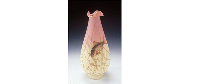 Vase, Mt. Washington Glass Company, Frederick Shirley, New Bedford, Massachusetts, United States, December 15, 1885 patent glass.
