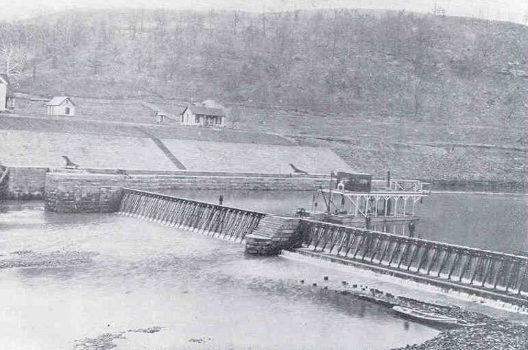 The First Needle Dam in the United States in 1896 located in Fort Gay 