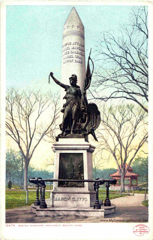 Postcard of the statue printed circa 1900.