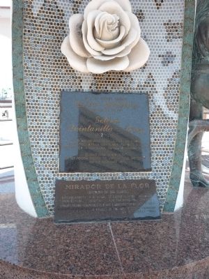 This is one side of the monument. It shows the white rose.
