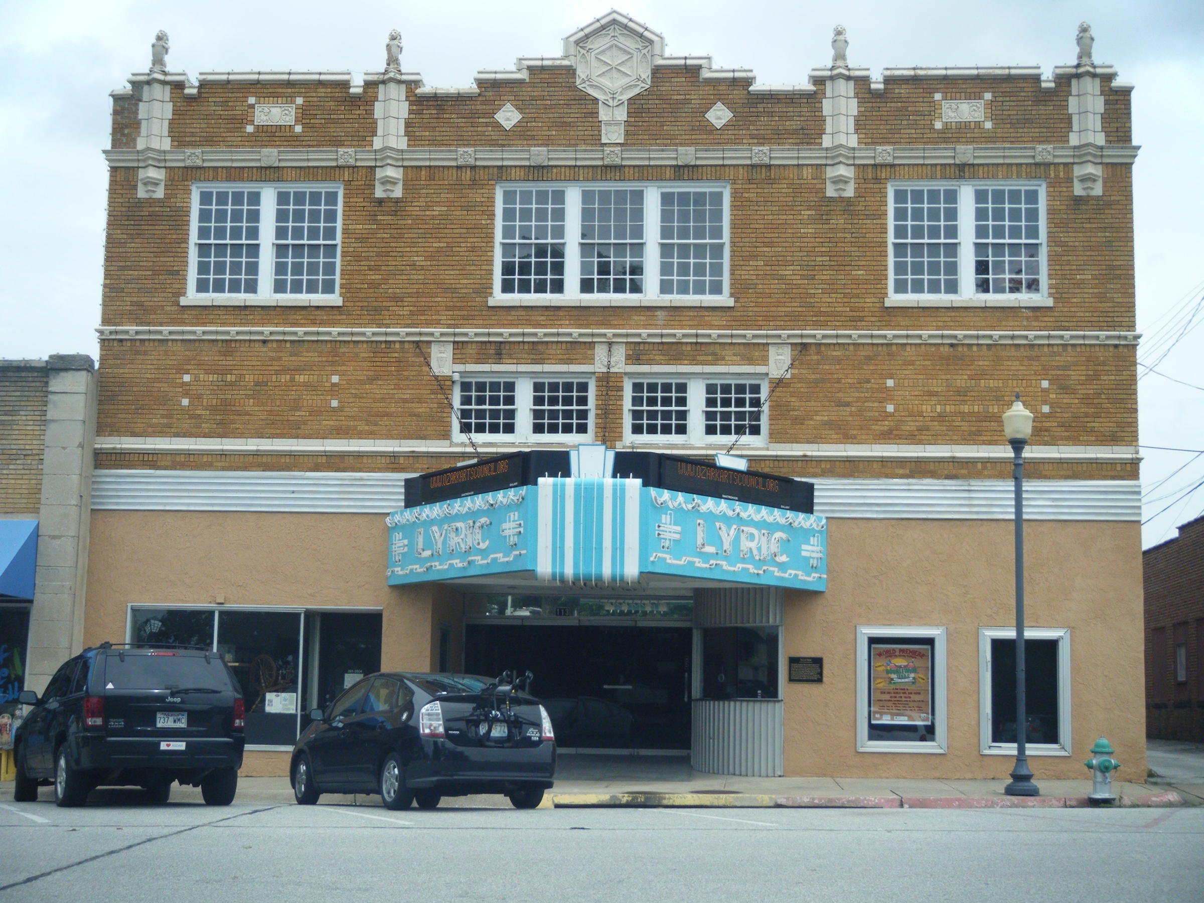 The Lyric opened in 1929 and operated as a movie theater until 1977. 
