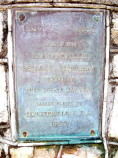 This historical marker can be found on the north side of West Mountain Street near the intersection with Locust Ave