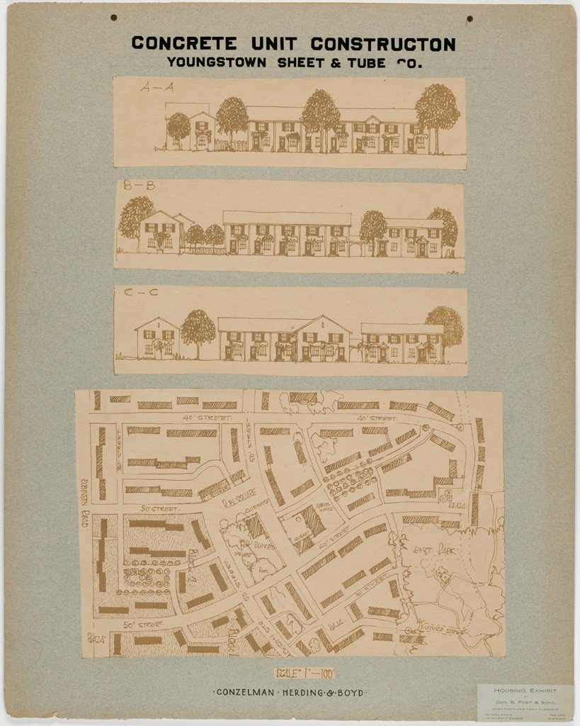 Architectural drawing by Conzelman, Herding and Boyd (Source: Harvard Art Museums)
