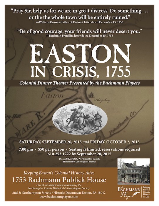A promotional flyer for a recent dinner theater production.