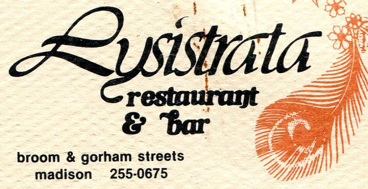Business card from Lysistrata, ca. 1978