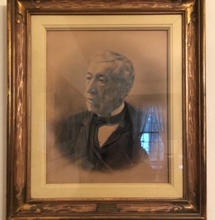 Featured is a portrait of Abram Thomson, the first of many in his family to own the paper. It was in his family for 161 years of the paper's 200 years of existence