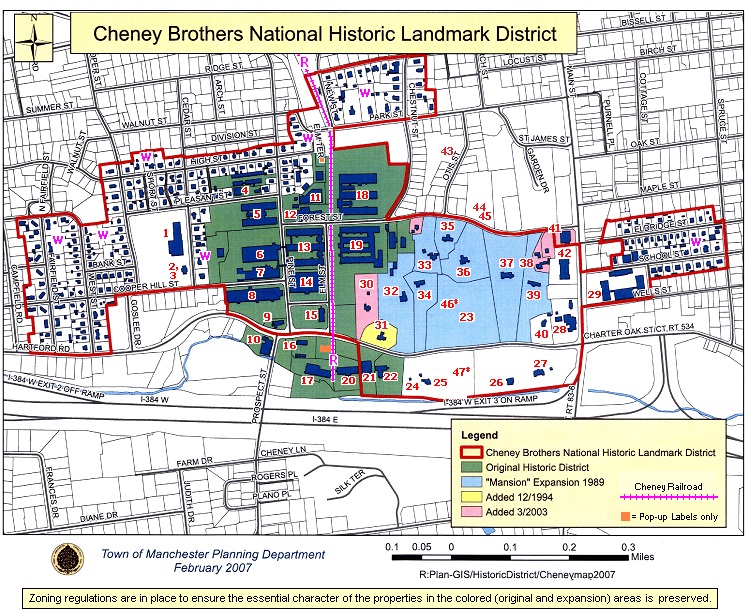 Map of the National Historic District