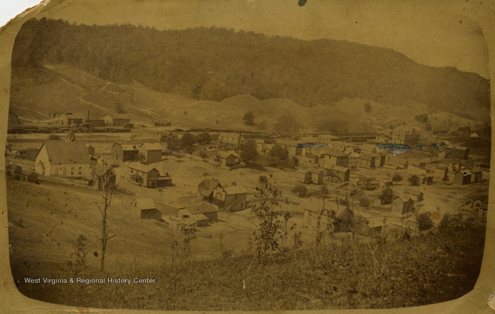 View of Bland Street in Bluefield, circa 1890.