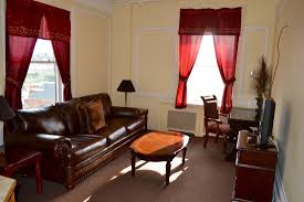 This is the living room in the Al Capone suite.