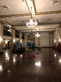The inside of one of the ballrooms.