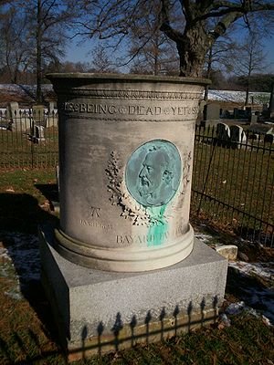 The headstone of Bayard Taylor's grave is as unique as the poet and Cedarcroft.