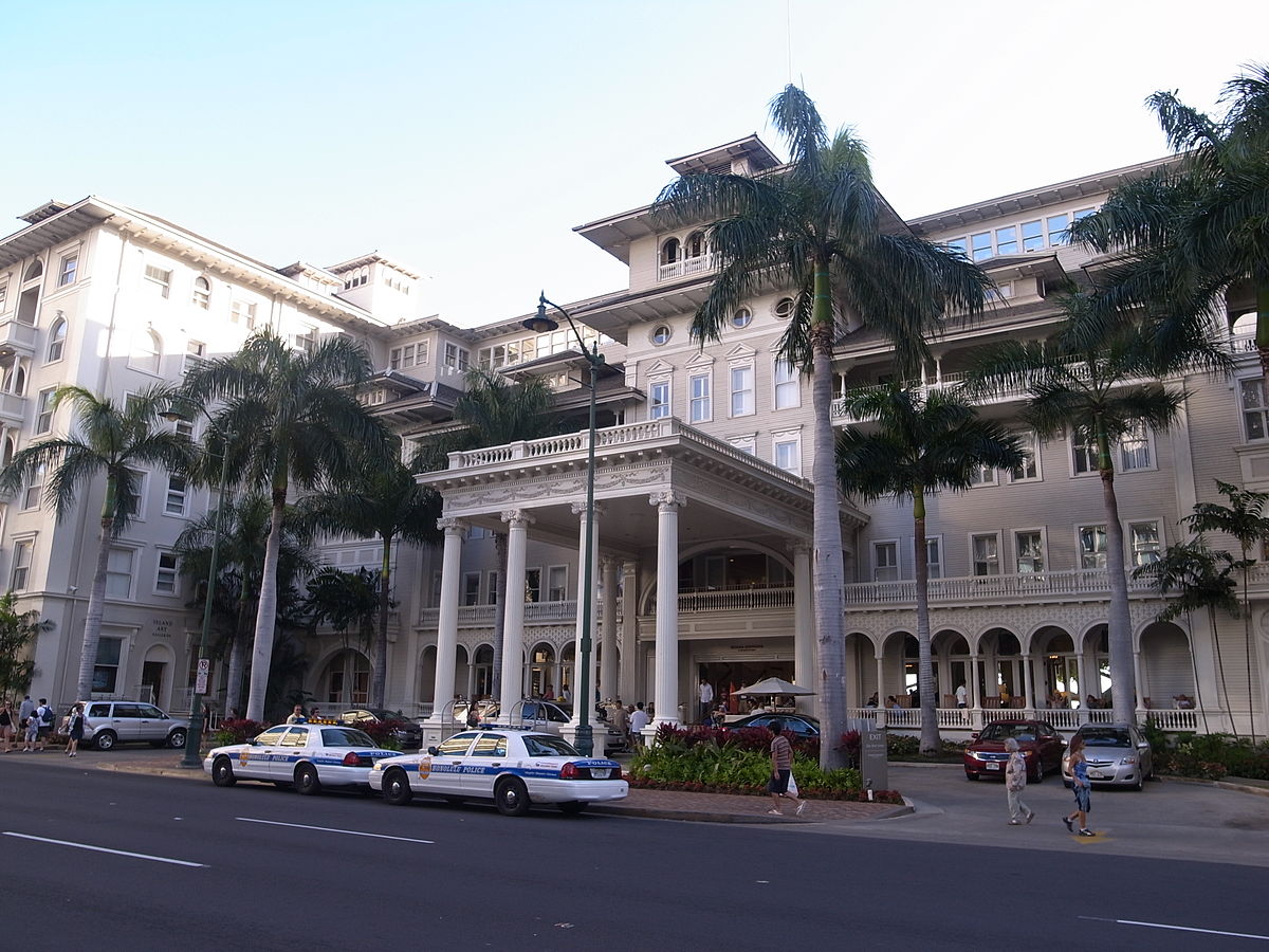 Original 1901 wing of the Moana Hotel in Waikiki 