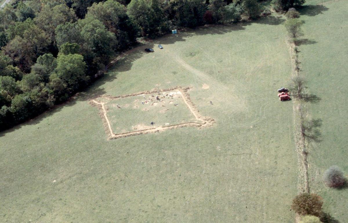 Excavation work done in the 1990s revealed the diamond-shaped structure of the fort.