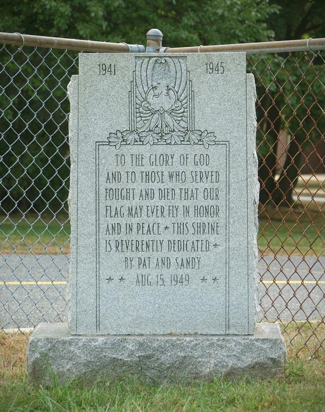 This is an image of the memorial when it was at Fort Monmouth. Picture taken from https://www.army.mil/article/34903/memorial_with_rich_history_leaves_fort_monmouth
