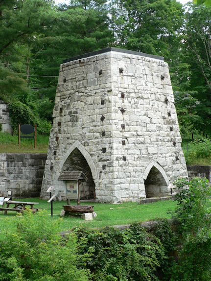 The Beckley Furnace was built in 1847 and operated until 1919, long after other furnaces in the area closed.